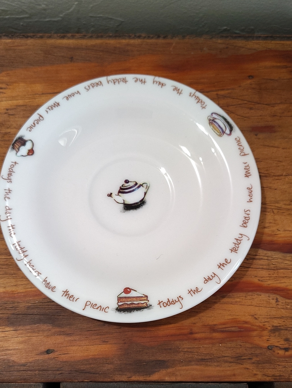 Paul Cardew Classic Ted-tea Saucer Teddy Bears Designed In England